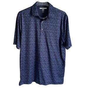 Greg Norman ML75 Play Dry Shark Print Polo Shirt Men's Medium New NWOT